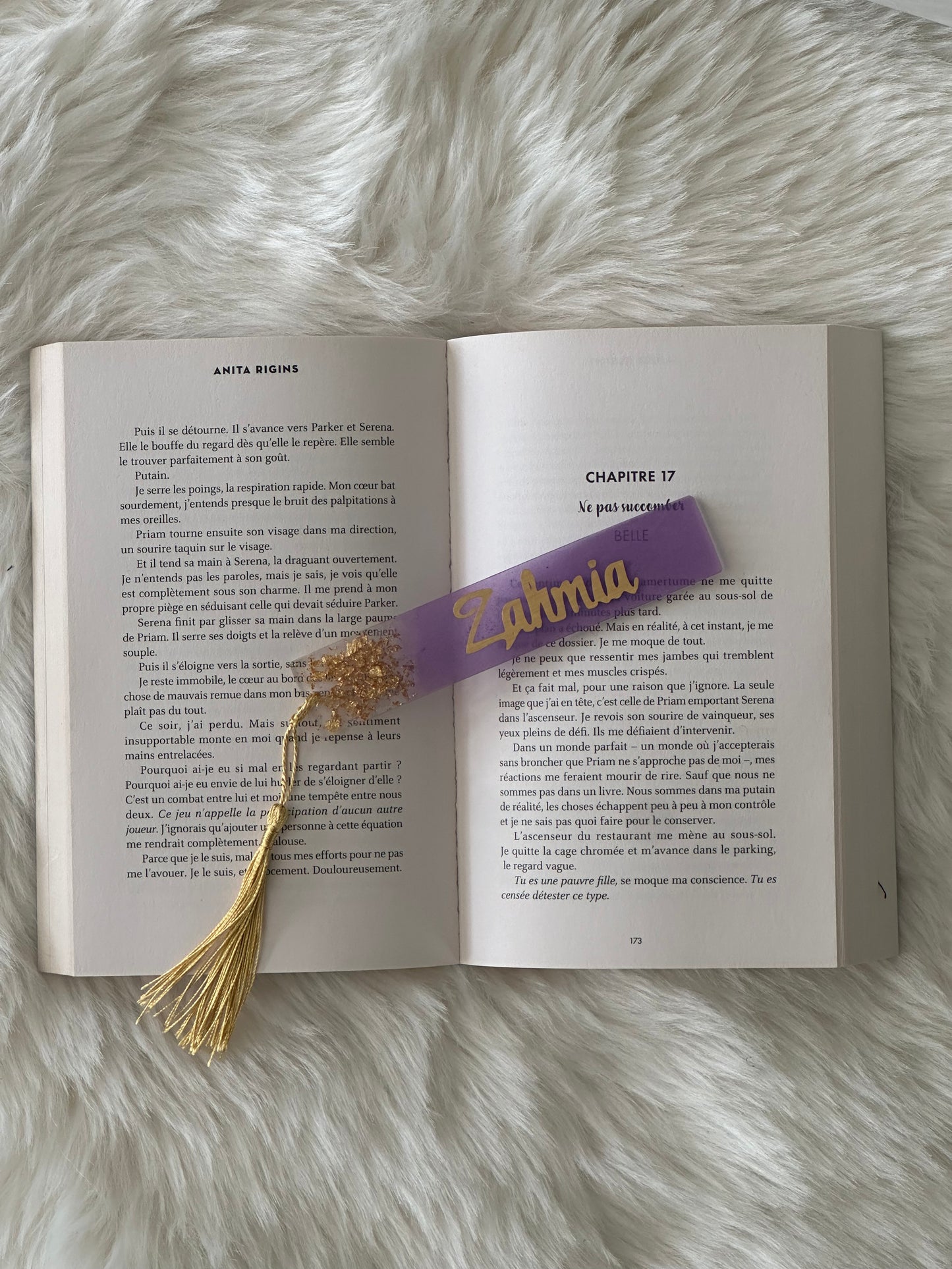 Marque-pages en résine personnalisé